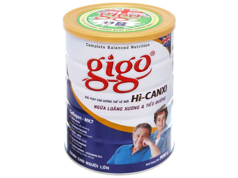 Sữa Gigo Hi-Canxi là sản phẩm giúp ngăn ngừa loãng xương và tiểu đường