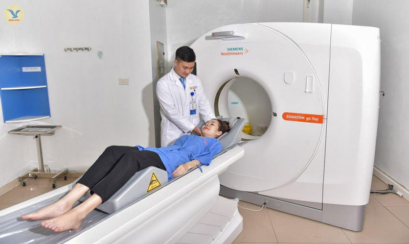 Chụp CT Scan giúp xác định mức độ phát triển của các khối u tại vùng cổ