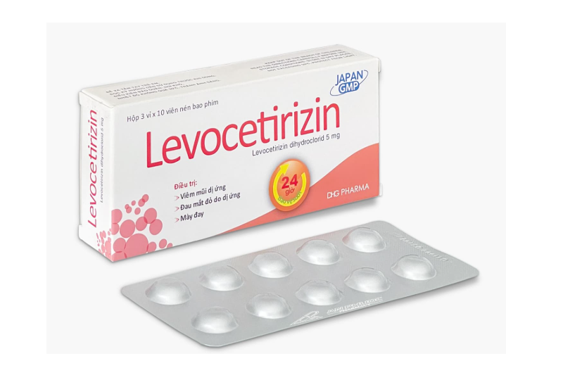 Levocetirizine là tên hoạt chất của cetirizine, thuộc nhóm thuốc kháng histamine chủ trị dị ứng