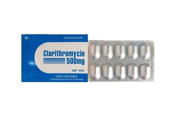 Clarithromycin - kháng sinh bán tổng hợp được dùng trong điều trị HP dạ dày