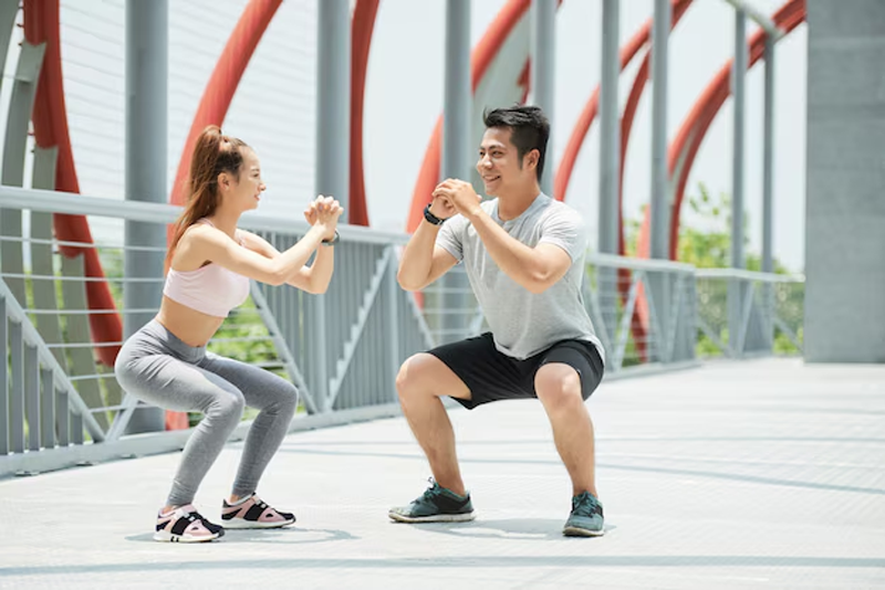 Tích cực tập luyện thể thao để tăng cường sức khỏe và hỗ trợ giảm cân 