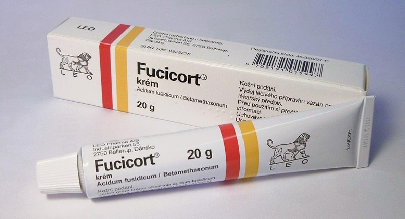 Fucicort là thuốc dùng ngoài da bào chế dạng kem bôi
