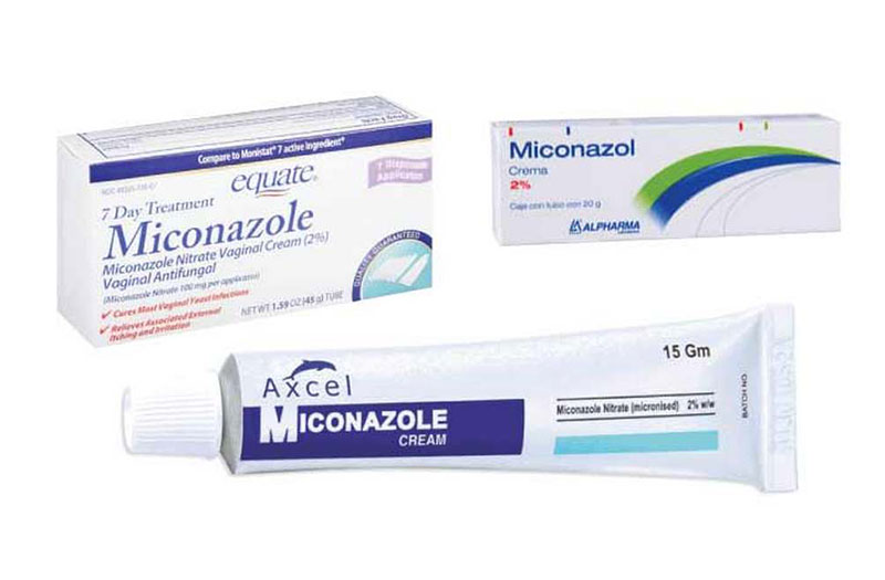 Miconazole dạng kem bôi 