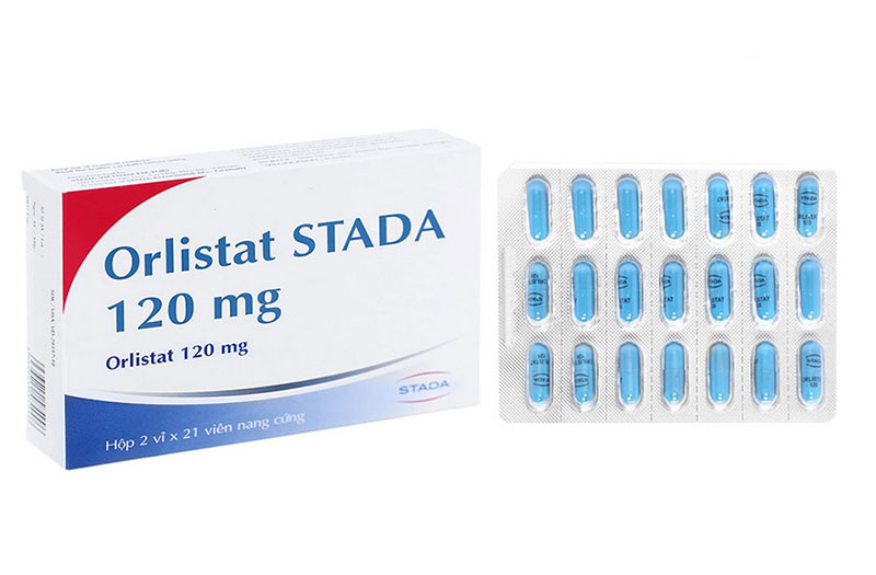 Thuốc Orlistat 120mg hỗ trợ giảm cân bào chế theo dạng viên nang cứng