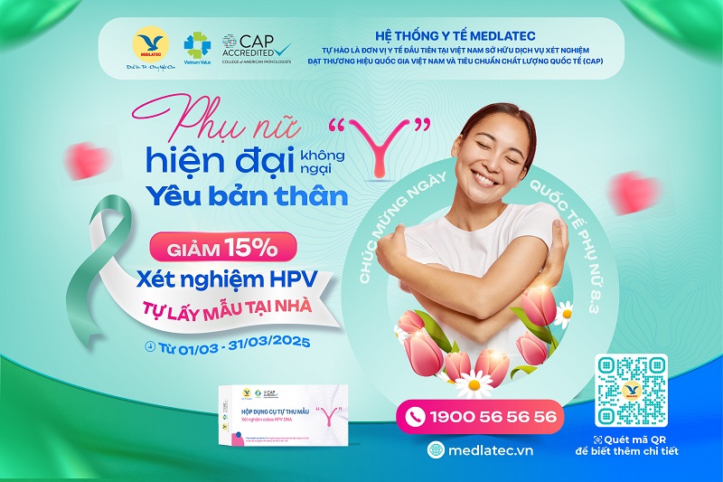 Giảm ngay 15% chi phí thực hiện xét nghiệm HPV tự lấy mẫu tại nhà