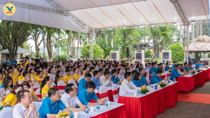 Toàn cảnh Lễ phát động Tháng Công nhân và Tháng hành động về ATVSLĐ năm 2025