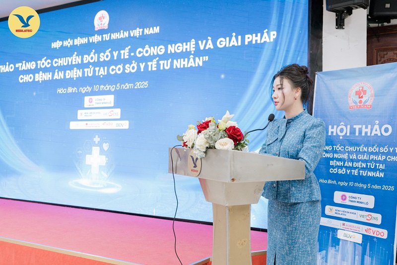 Bà Nguyễn Bảo Uyên – CEO Hệ thống Y tế Hợp Lực đánh giá cao vai trò, năng lực chuyển đổi số của MEDLATEC 