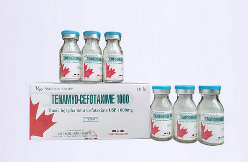 Một sản phẩm Cefotaxime dạng bột pha tiêm 