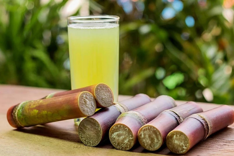 Trong nước mía chứa nhiều đường tự nhiên 