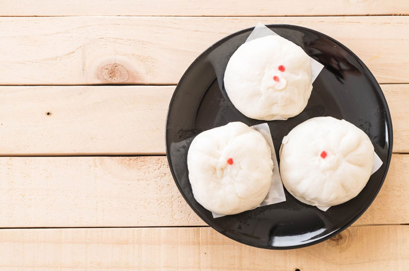 Trong bánh bao có chứa nhiều tinh bột và chất béo