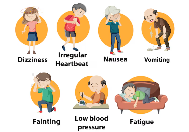 Mô phỏng các triệu chứng dễ gặp phải ở bệnh nhân suy thận tiến triển