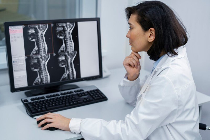 MRI là phương pháp giúp chẩn đoán hẹp lỗ liên đốt sống cổ