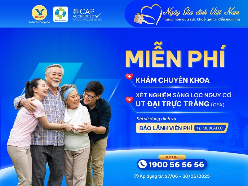 Ưu đãi dành riêng cho khách hàng sử dụng dịch vụ Bảo lãnh viện phí tại MEDLATEC