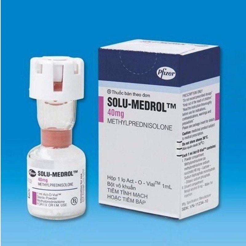 Methyl prednisolon là thành phần chính của thuốc Solu-Medrol 40mg 