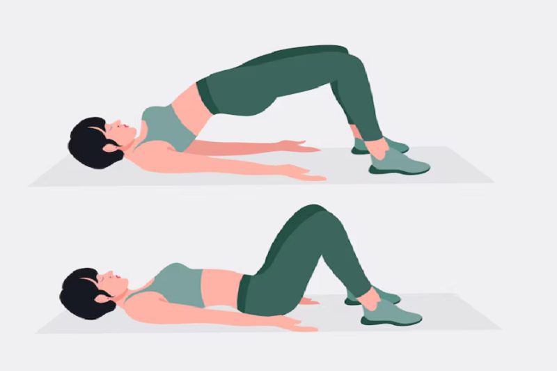 Mô phỏng tư thế thực hiện bài tập Kegel