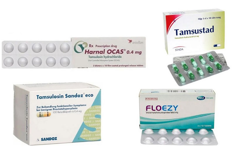 Một số sản phẩm thuốc Tamsulosin 0.4mg 