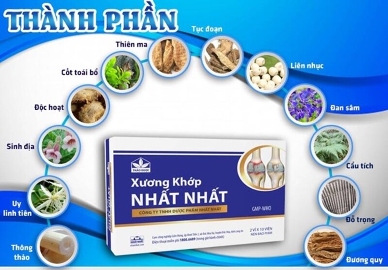 Xương khớp Nhất Nhất là thảo dược có công dụng hỗ trợ điều trị bệnh xương khớp