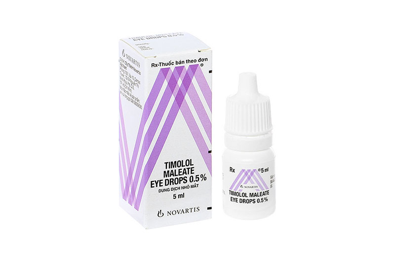 Timolol bào chế theo dạng dung dịch nhỏ mắt với hàm lượng 0.5% 