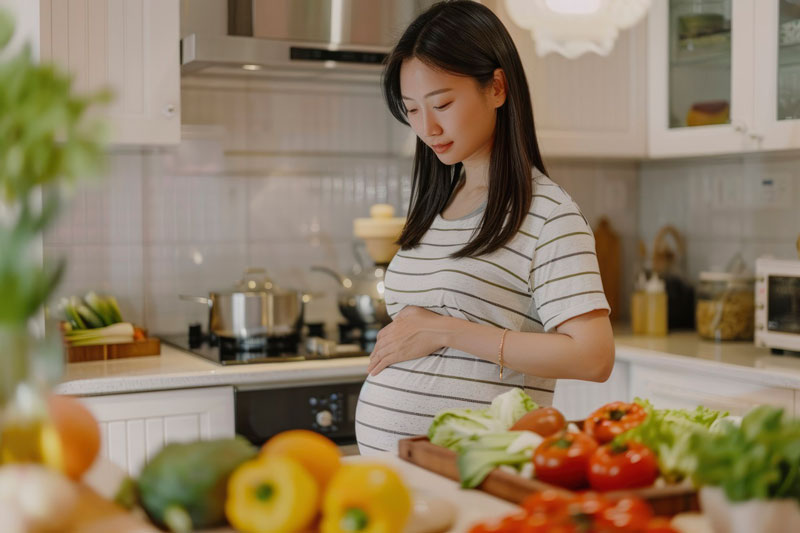 Mẹ bầu nên chủ động xây dựng chế độ ăn đầy đủ các chất