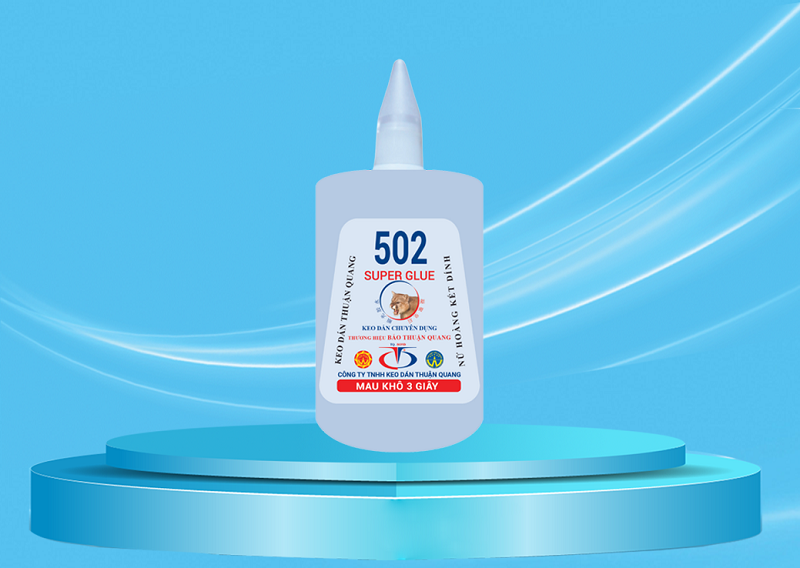 Keo 502 có khả năng kết dính nhanh, được dùng phổ biến trong đời sống
