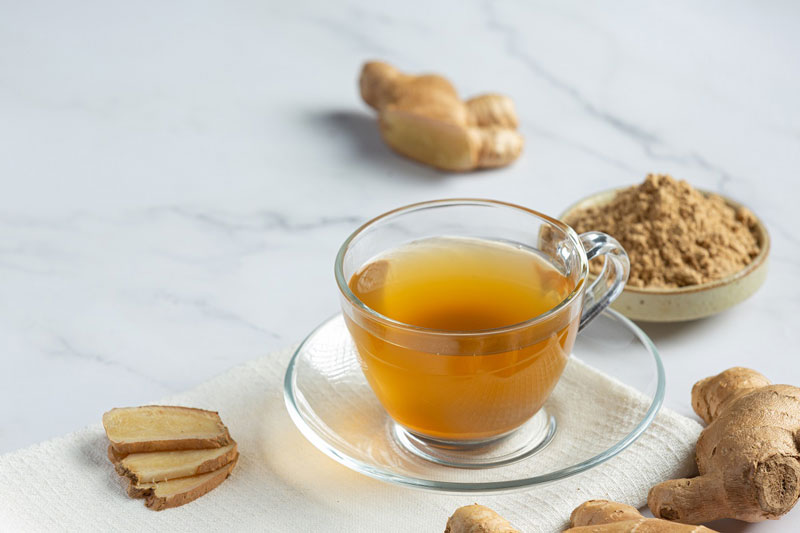 Trà gừng giúp cải thiện chứng đầy hơi rất tốt