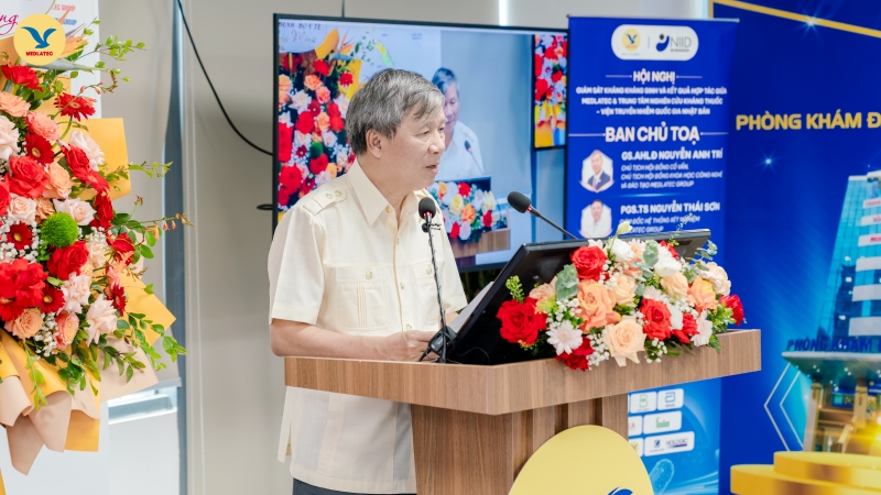 GS.ALHĐ Nguyễn Anh Trí - Chủ tịch Hội đồng cố vấn MEDLATEC GROUP, thành viên Hội đồng Tư vấn chính sách của Thủ tướng Chính phủ phát biểu 