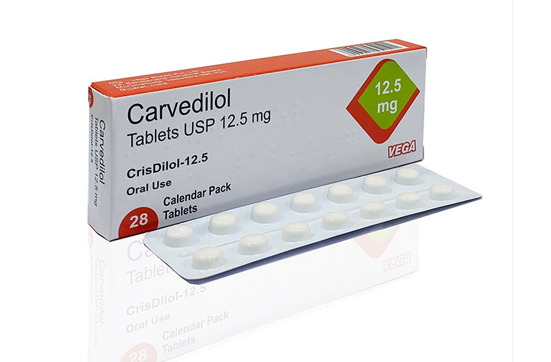 Carvedilol dạng viên nén