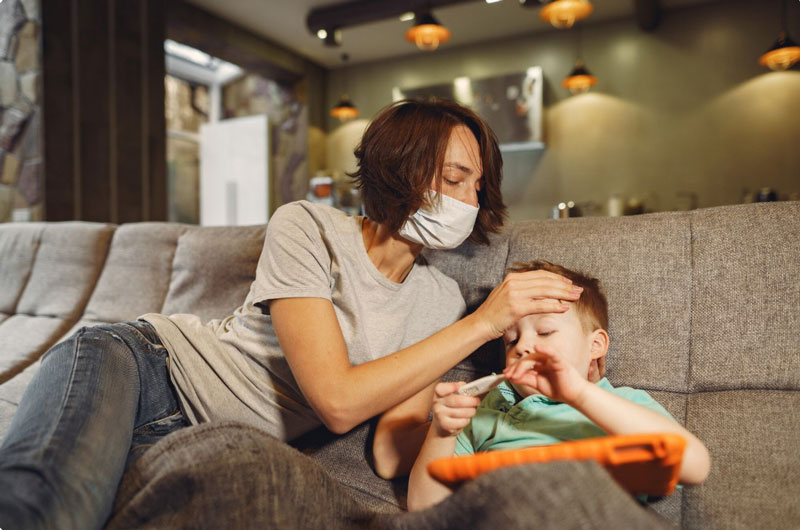 Trẻ có nhiều triệu chứng khác nhau khi mắc cúm A