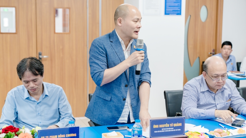 Ông Nguyễn Tử Quảng bày tỏ ấn tượng đối với hệ sinh thái công nghệ của đơn vị  