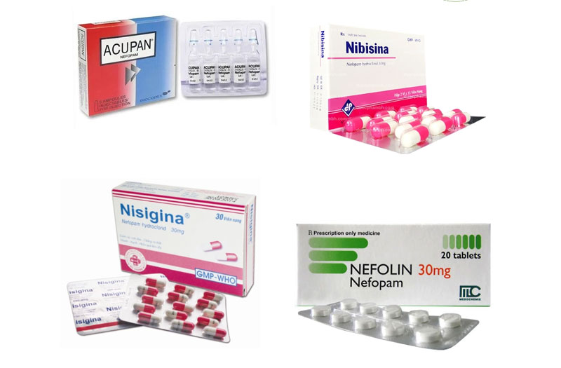 Nefopam bào chế theo dạng viên nén hoặc dung dịch tiêm 