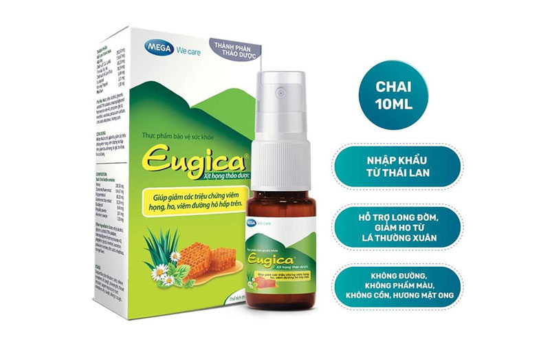 Thuốc xịt họng Eugica Mega We Care
