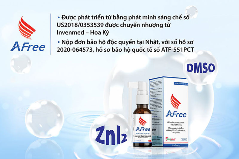 Thuốc xịt họng Afree Thái Minh