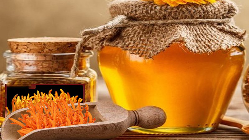 Ngâm cùng mật ong là một trong những cách sử dụng đông trùng hạ thảo