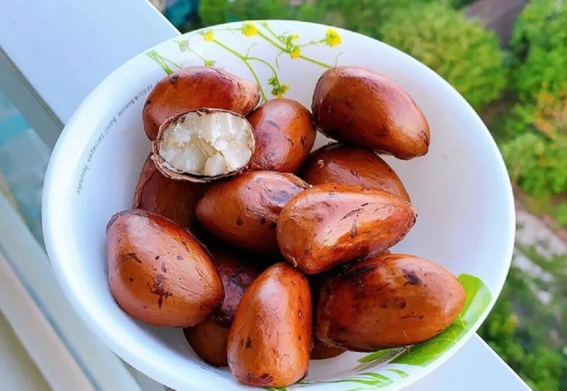 Hạt sầu riêng giàu dinh dưỡng, khi được làm chín có vị thơm bùi