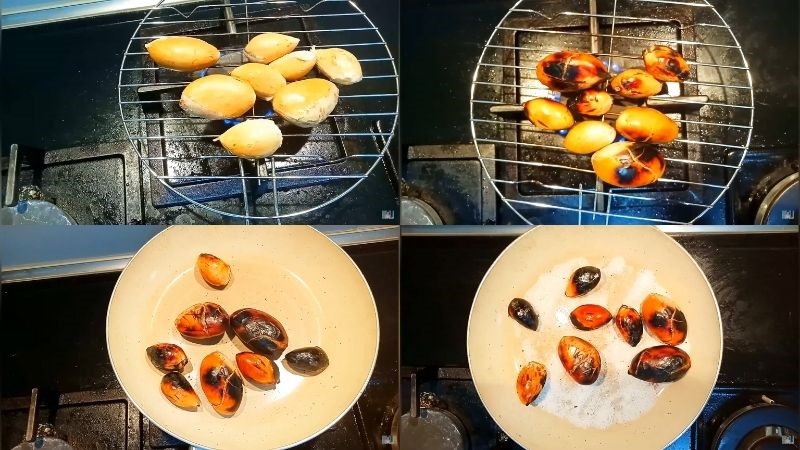 Hạt sầu riêng nướng