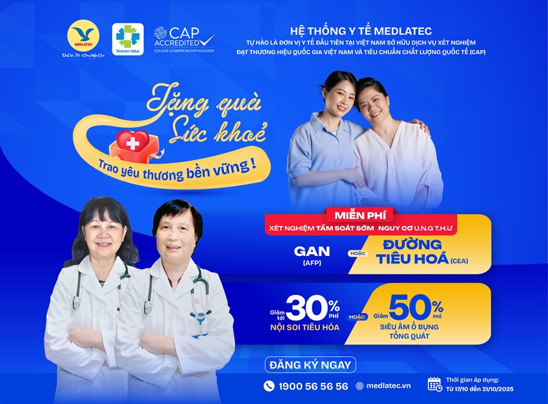 Ưu đãi trong tháng 10 của MEDLATEC gửi tặng quý khách hàng