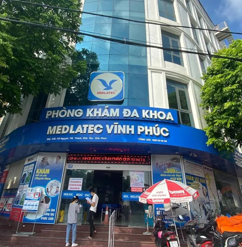 Phòng khám Đa khoa MEDLATEC Vĩnh Phúc là 1 trong 3 cơ sở trực thuộc Hệ thống Y tế MEDLATEC áp dụng thanh toán bằng BHYT