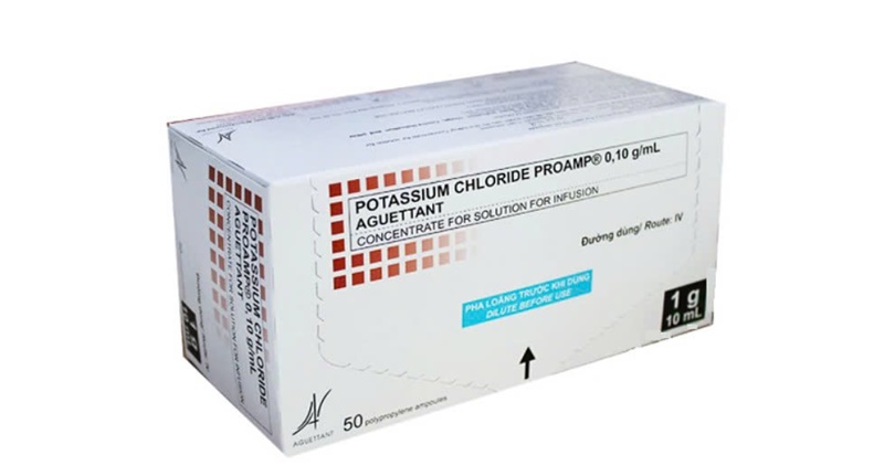Potassium Chloride Proamp được đóng gói theo từng hộp