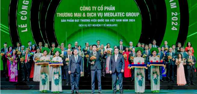 Medlatec nhận giải thưởng thương hiệu quốc gia Việt Nam 2024