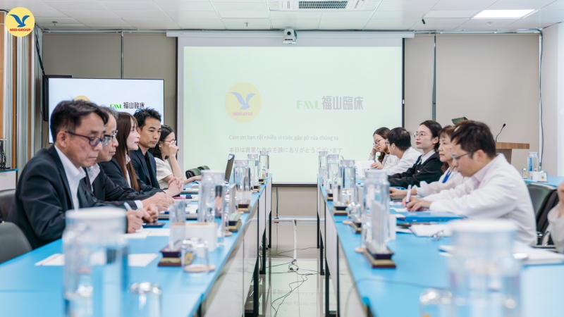 Toàn cảnh chương trình tiếp đón và làm việc giữa Hệ thống Y tế MEDLATEC, Fuji Medical Laboratories và Tập đoàn YCP