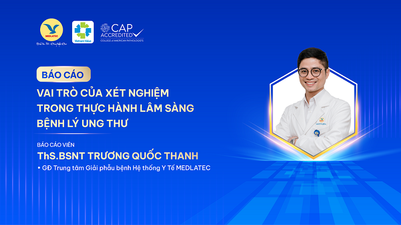 ThS.BSNT Trương Quốc Thanh - Quyền Giám đốc Trung tâm Giải phẫu MEDLATEC báo cáo tại hội thảo