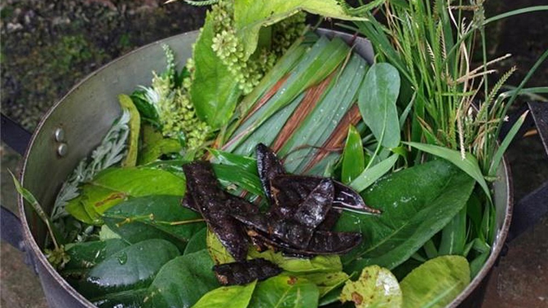 Nấu nước lá xông hơi là cách chữa cảm cúm dân gian phổ biến