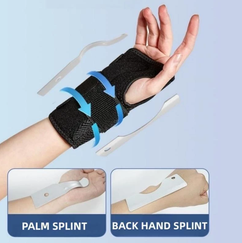 Sử dụng nẹp cổ tay giúp cải thiện triệu chứng cũng như dẫn truyền thần kinh. Ảnh minh họa