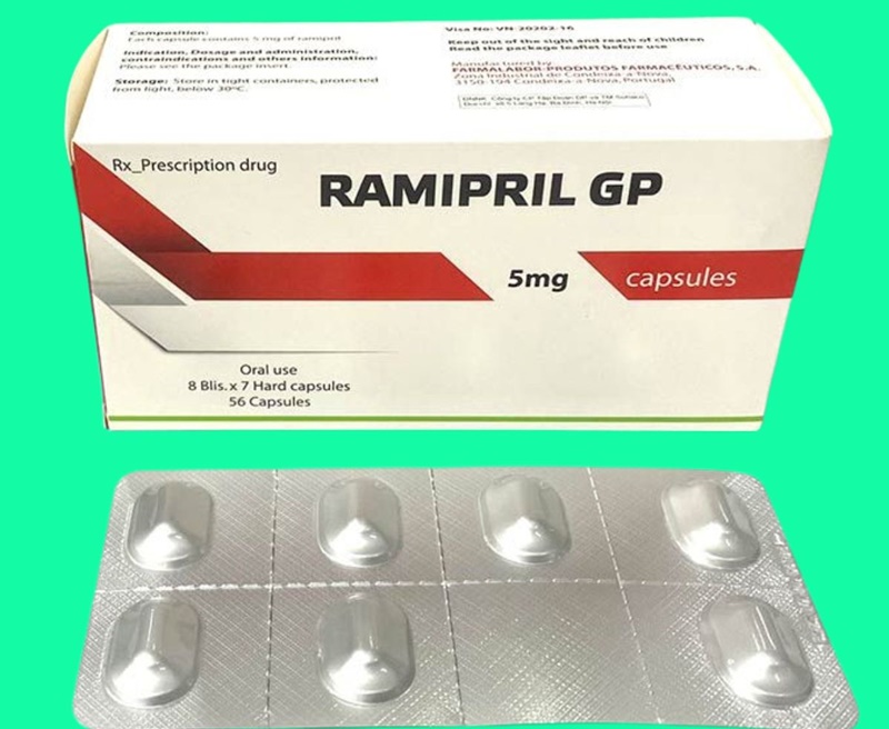 Ramipril 5mg được bào chế theo dạng viên nang