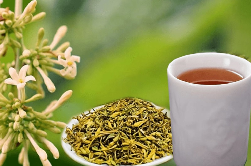 Hoa đu đủ đực sấy khô dùng nấu nước giúp cải thiện đường hô hấp