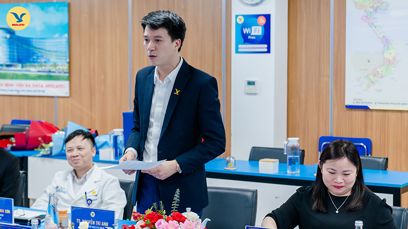TS. Nguyễn Trí Anh - Tổng Giám đốc Tập đoàn MEDLATEC GROUP phát biểu tại buổi lễ