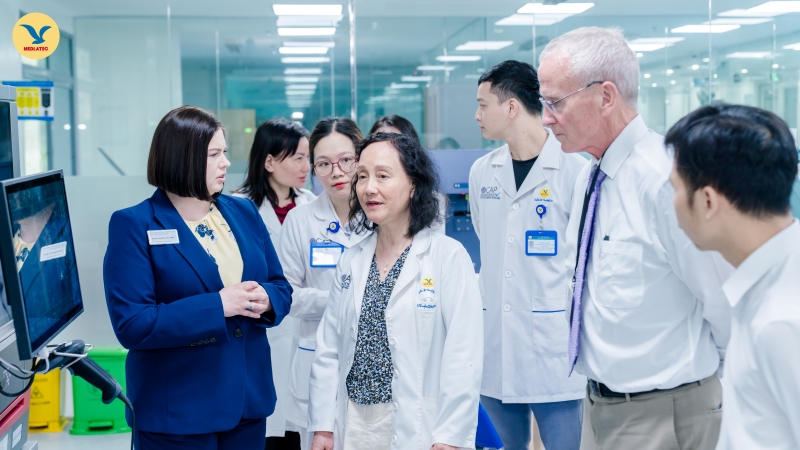 Đoàn đánh giá tiến hành kiểm tra tại các phòng thuộc Trung tâm Xét nghiệm MEDLATEC 