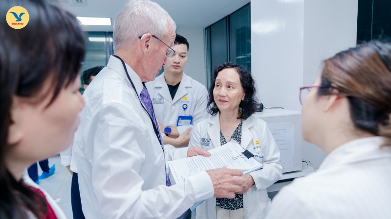 Đoàn đánh giá tiến hành kiểm tra tại các phòng thuộc Trung tâm Xét nghiệm MEDLATEC 