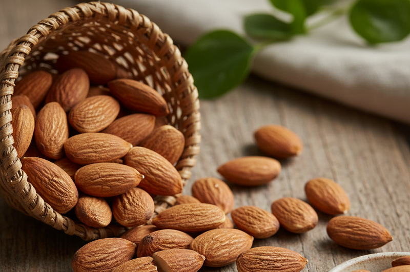 Hạnh nhân cung cấp chất chống oxy hóa, protein, chất béo không bão hòa và vitamin E