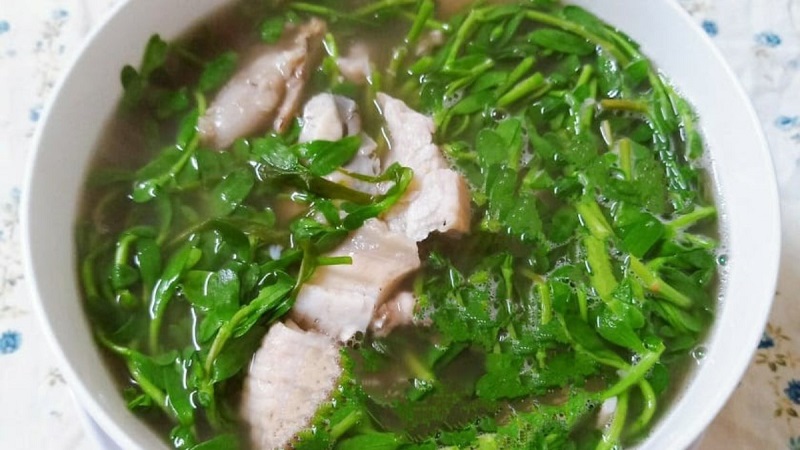 Canh rau dệu dân dã, thanh mát